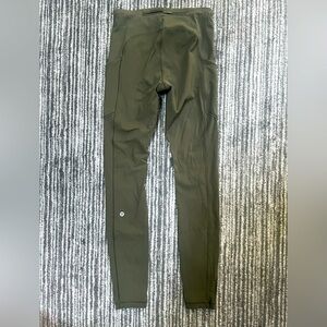 LULULEMON Olive Green Leggings Size 2